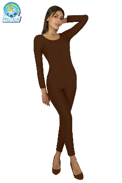 TUTA ACCADEMICA LYCRA MARRONE DONNA